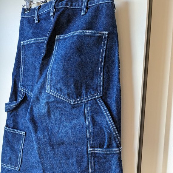 J. Galt Brandy Melville Ariana Carpenter High Rise Dark Wash Jeans (Size: Sm) - Picture 5 of 6